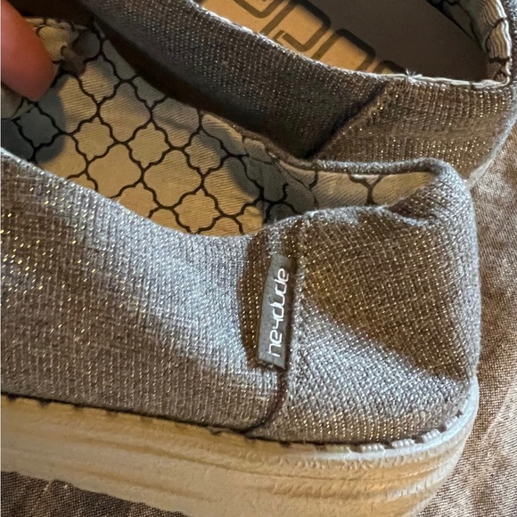 Hey Dude Shoes Heydudes Sz 8 Nwt Grey Sparkly Silver Poshmark